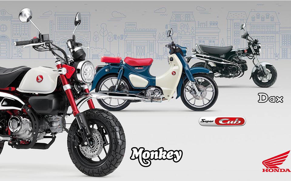 Honda presenta nuevos colores y homologación Euro5+ para sus icónicas Dax, Monkey y Super Cub C125